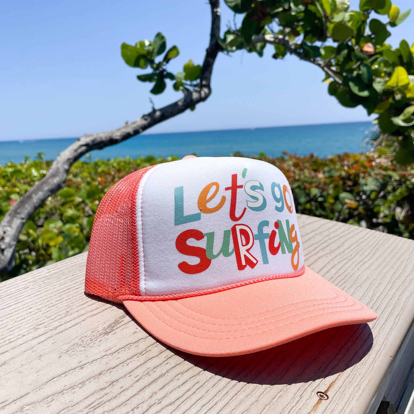 Let's Go Surfing - Kids Foam Trucker Hat image 2