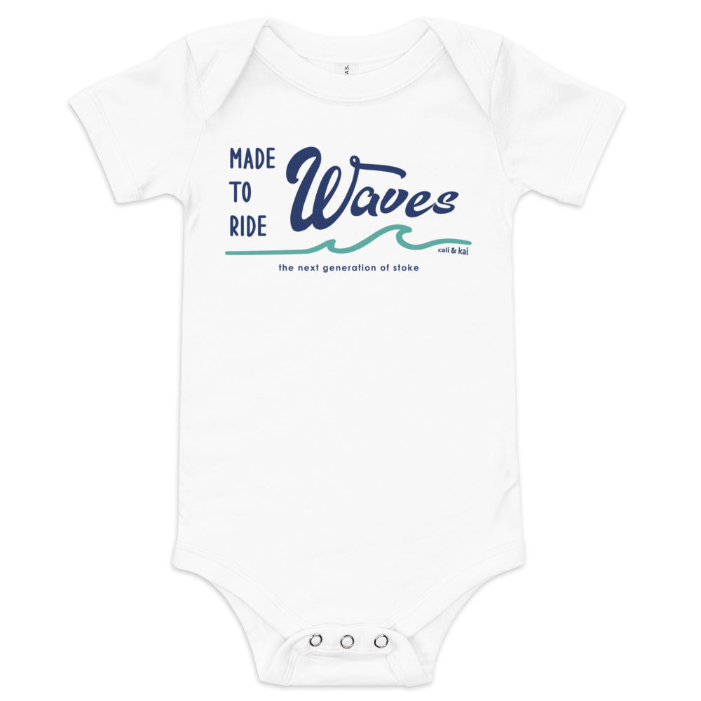 Made To Ride Waves Bodysuit - Navy image 0