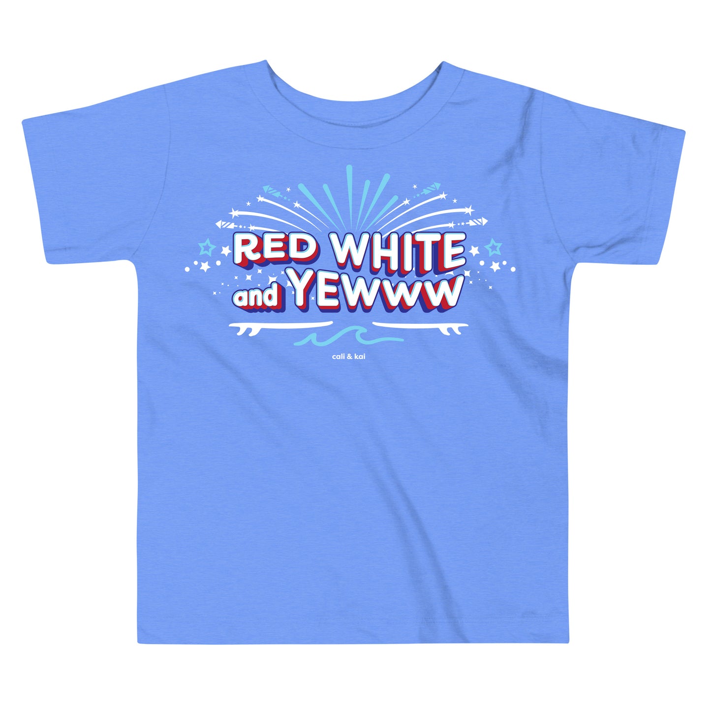 Red White & Yewww Sparkler - Toddler Tee image 1