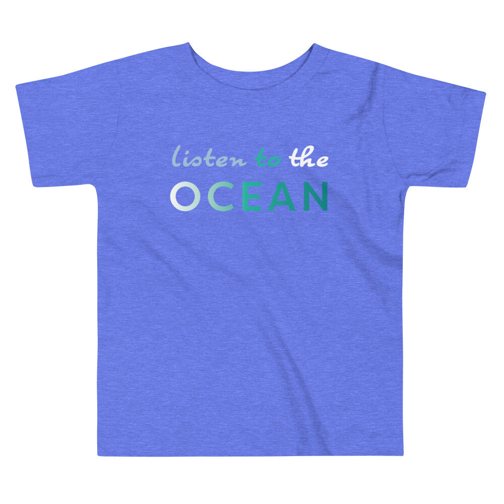Listen To The Ocean Toddler Tee image 1