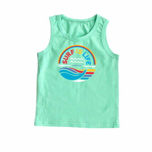 Surf Is Life - Tank Top_Color Text image 1