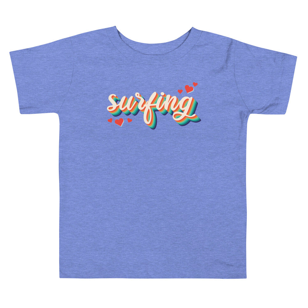 Surfing Love Retro Toddler Tee image 2