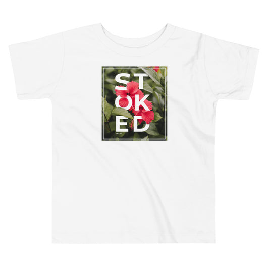 Stoked Hibiscus Toddler Tee image 1