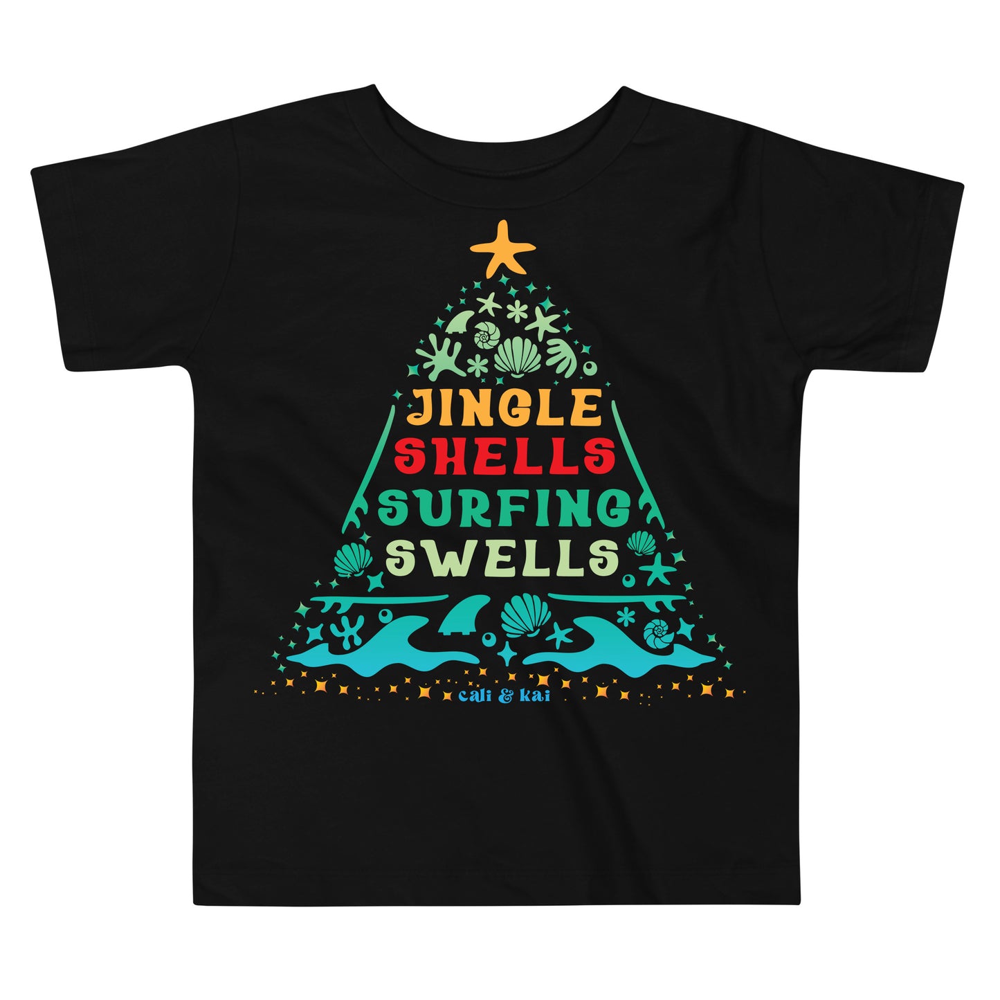 Jingle Shells Surfing Swells - Toddler Tee image 0