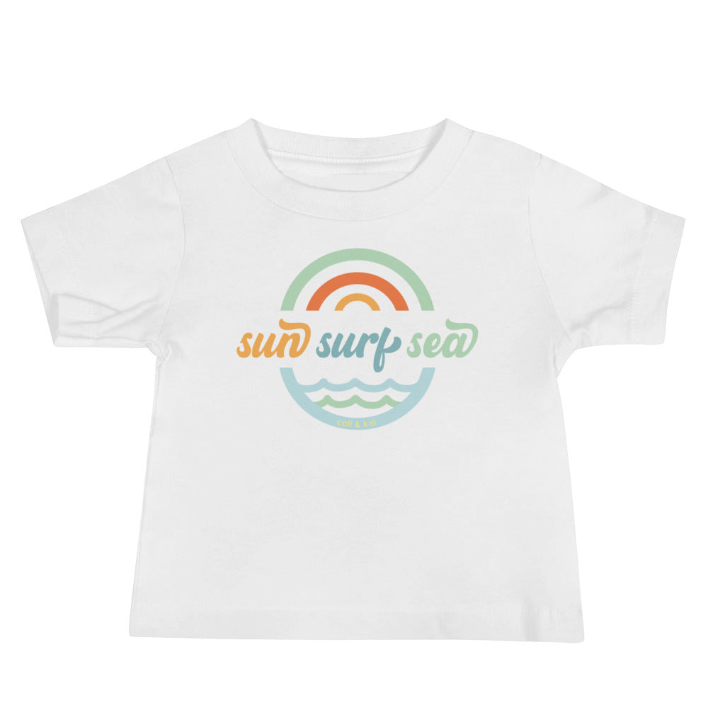Sun Surf Sea Baby Tee image 2
