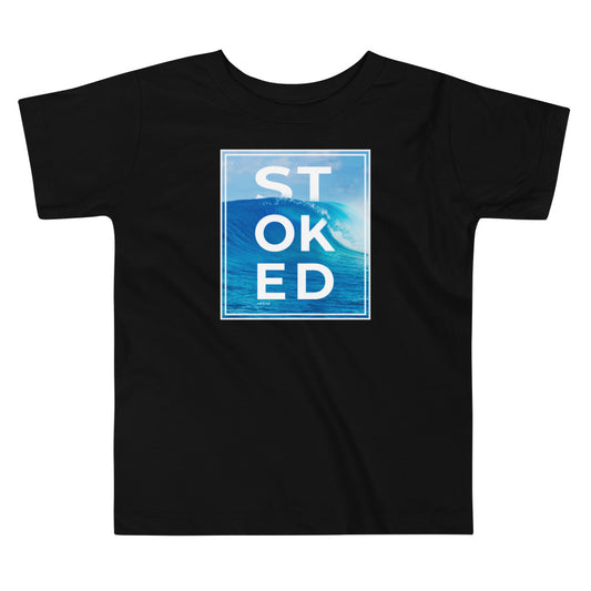 Stoked Wave Toddler Tee image 1