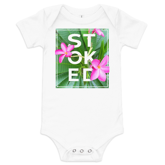 Stoked Pink Plumeria Bodysuit