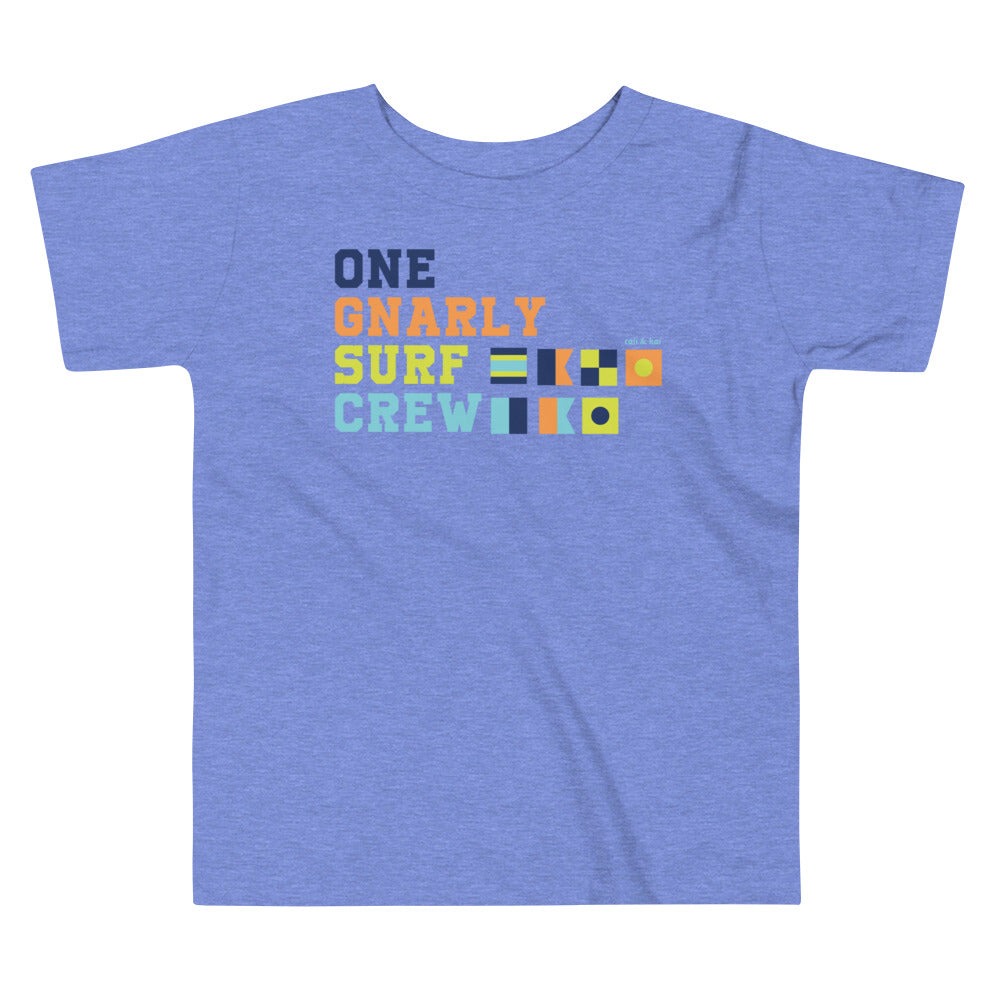 One Gnarly Surf Crew - Toddler Tee image 1