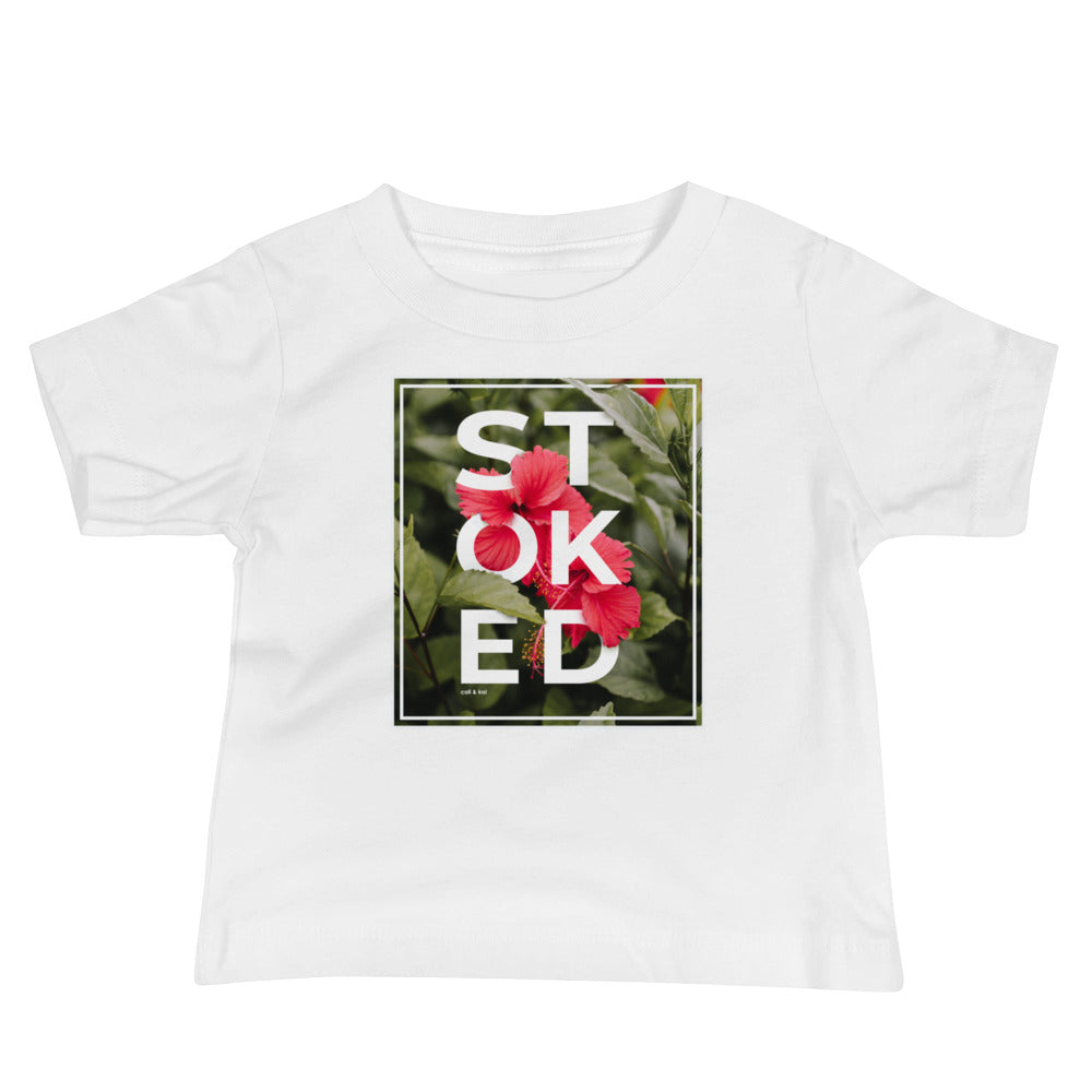 Stoked Hibiscus Baby Tee image 0