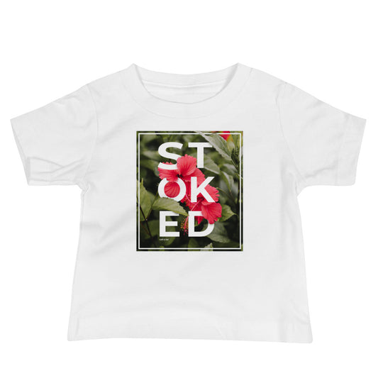Stoked Hibiscus Baby Tee image 0