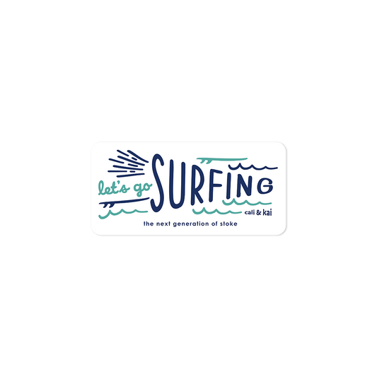 Let's Go Surfing Sticker image 0