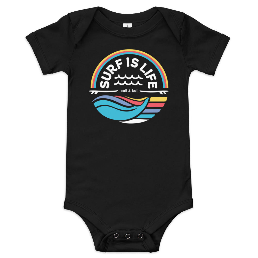 Surf Is Life - Bodysuit - white text image 0