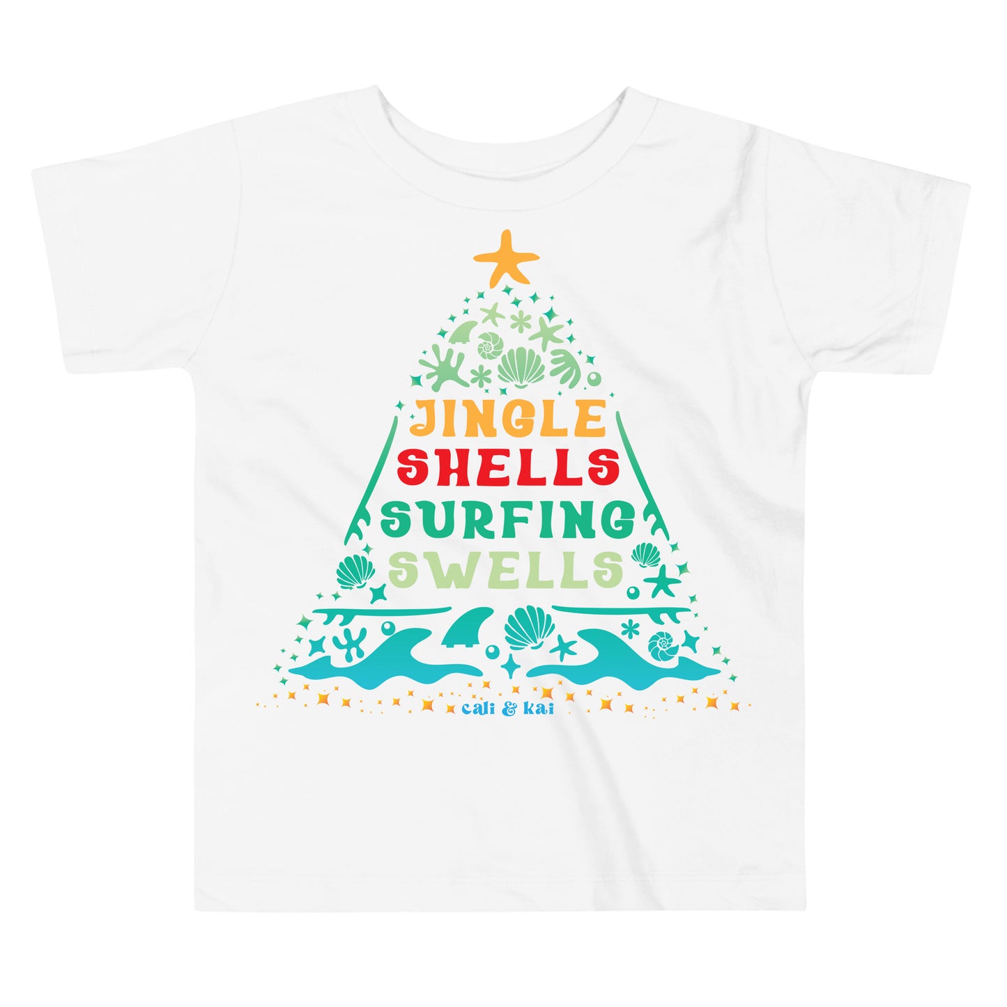 Jingle Shells Surfing Swells - Toddler Tee image 1