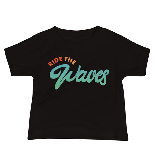 Ride The Waves Baby Tee image 0