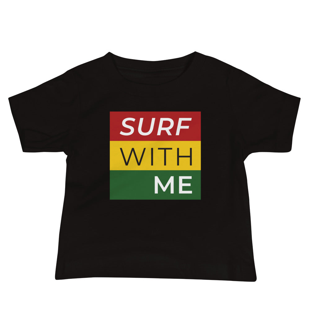 Surf With Me Reggae - Baby Tee image 1