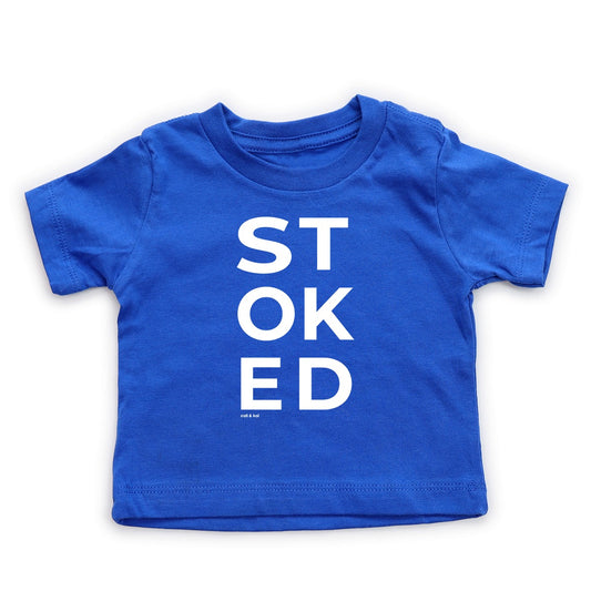 STOKED Baby Tee - Royal Blue image 0