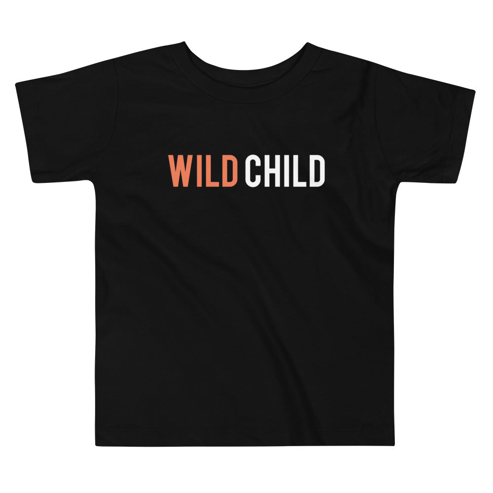 Wild Child Red Text Toddler Tee image 0