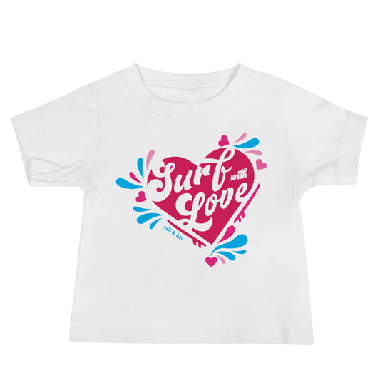 Surf With Love - Baby Tee image 0