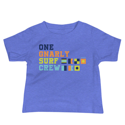 One Gnarly Surf Crew - Baby Tee image 0