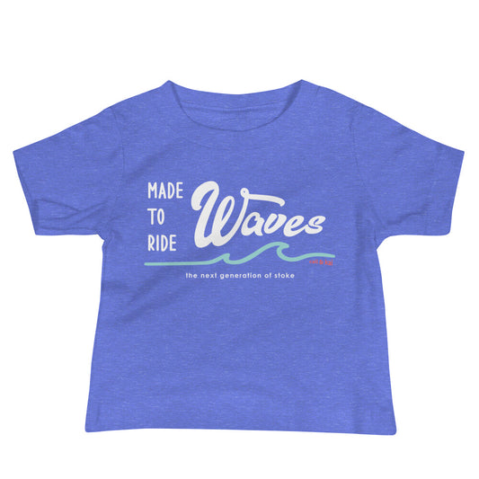 Made To Ride Waves Baby Tee - White image 0