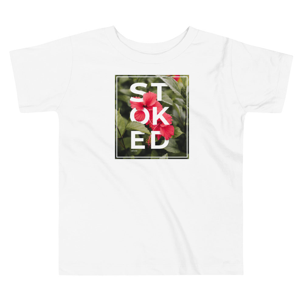 Stoked Hibiscus Toddler Tee image 1