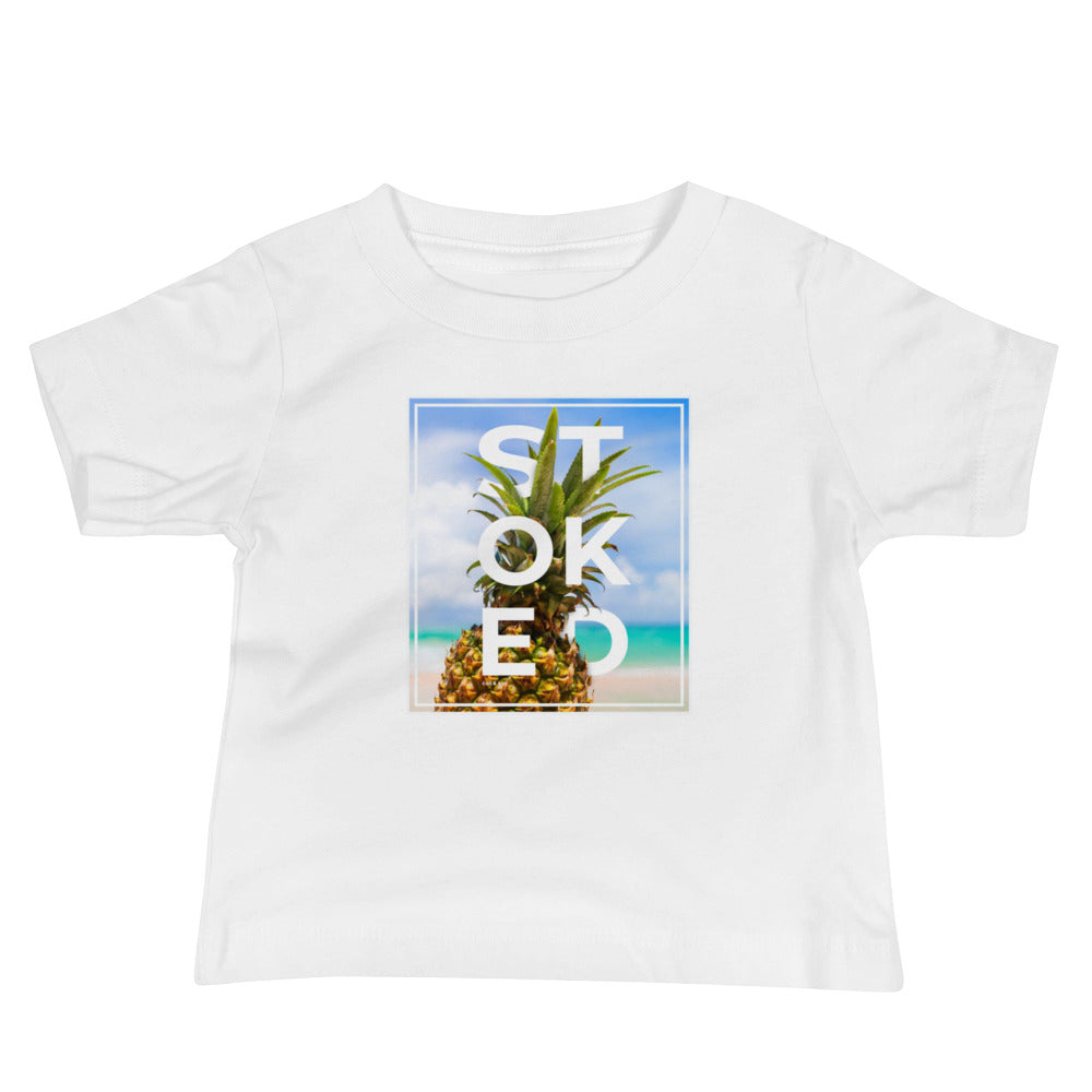 STOKED Pineapple - Baby Tee image 1