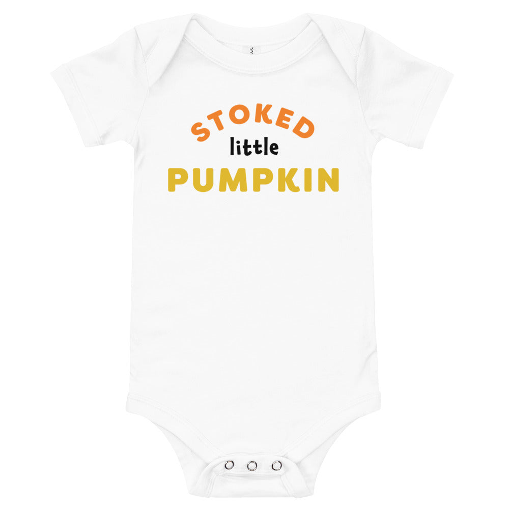 Stoked Little Pumpkin Bodysuit White image 0