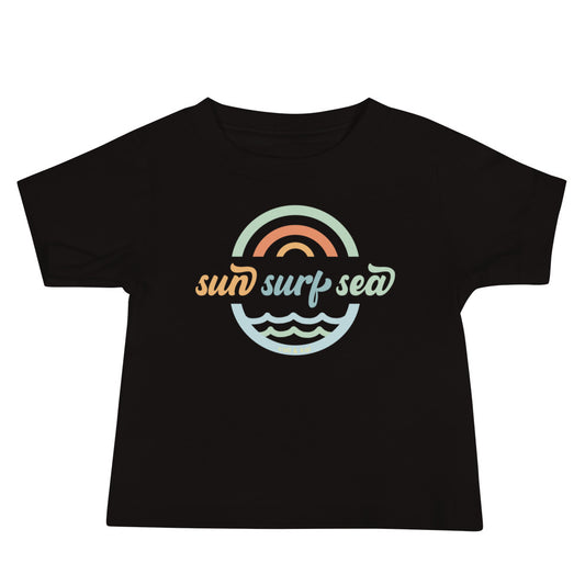 Sun Surf Sea Baby Tee image 1