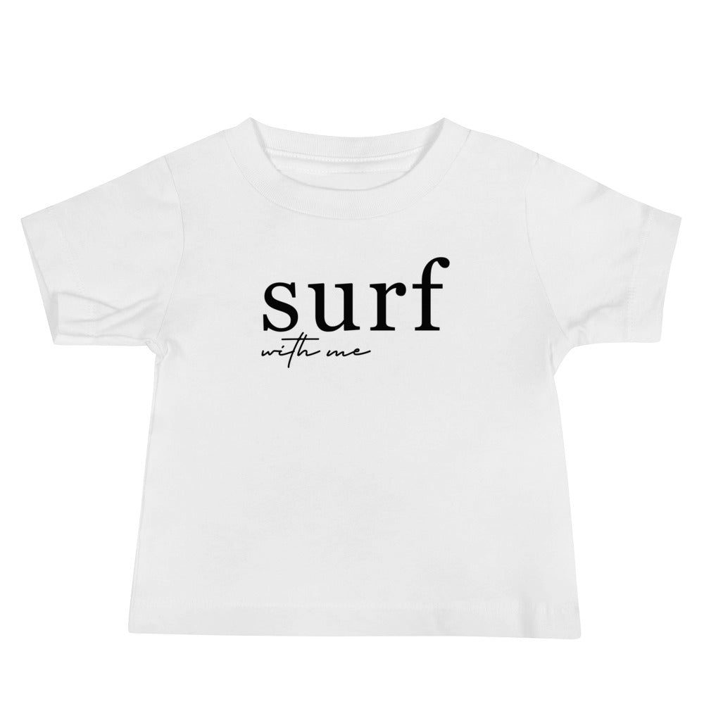 Surf With Me Script - Baby Tee image 3