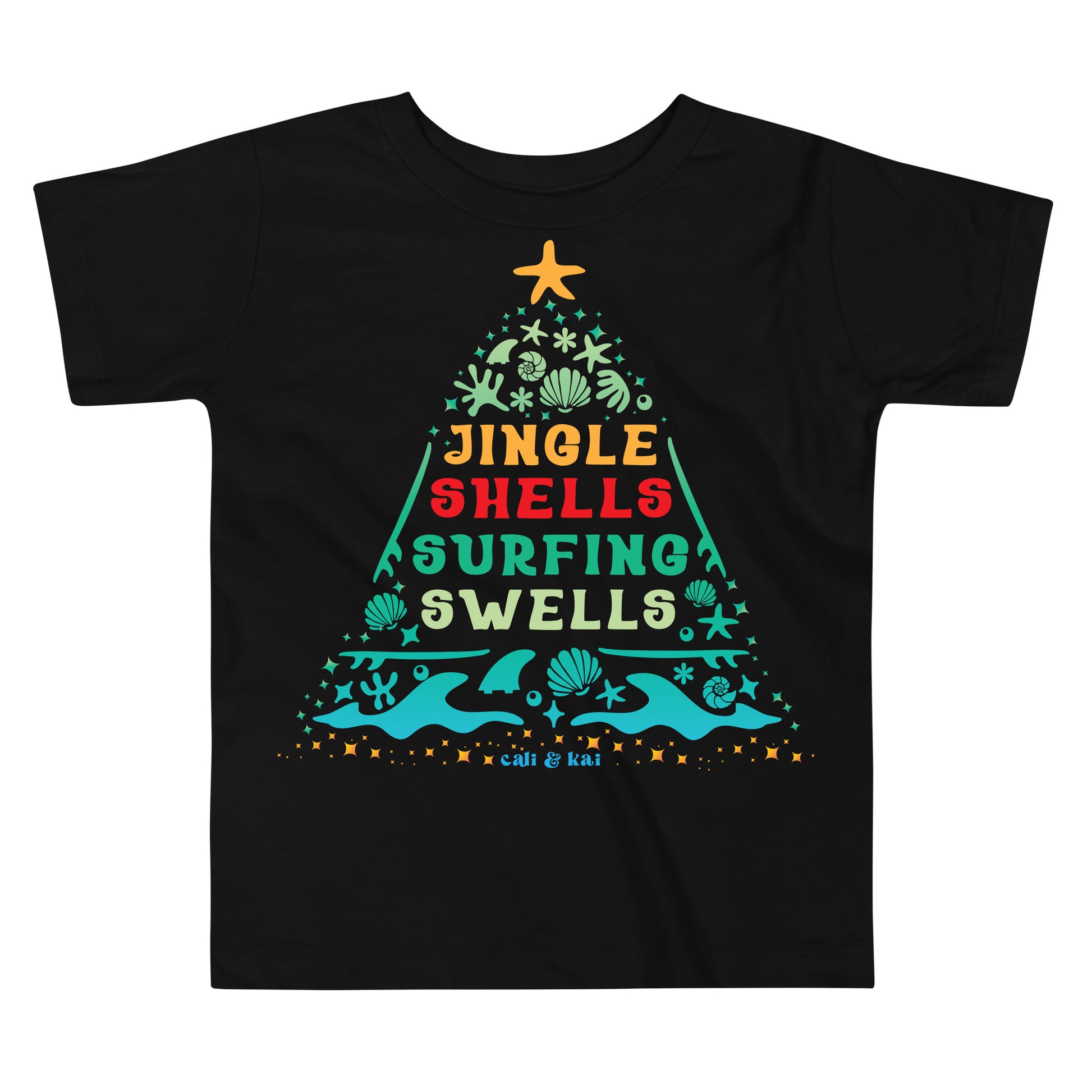 Jingle Shells Surfing Swells - Toddler Tee image 0