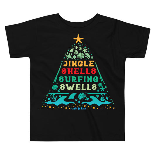 Jingle Shells Surfing Swells - Toddler Tee image 0