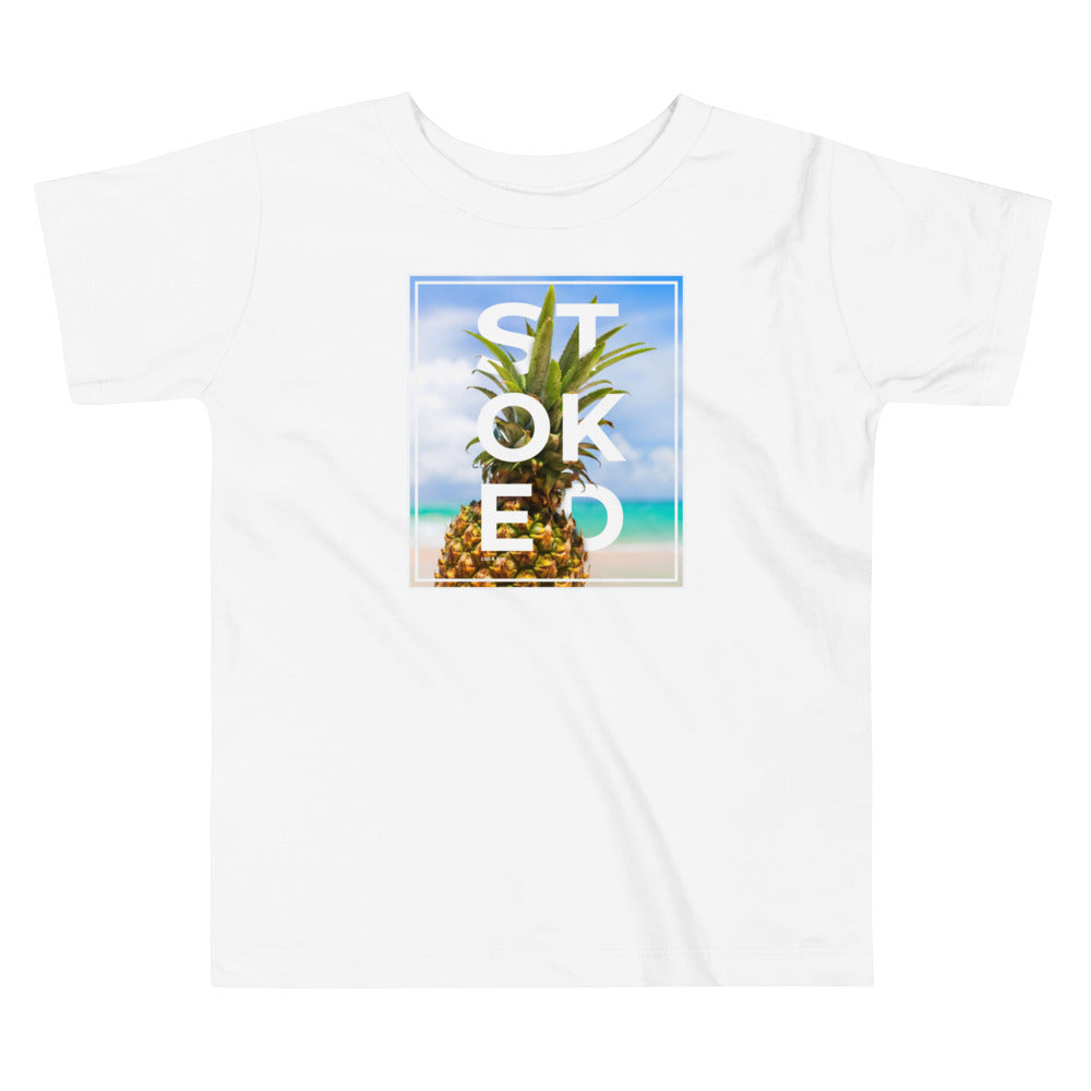 STOKED Pineapple - Toddler Tee image 1