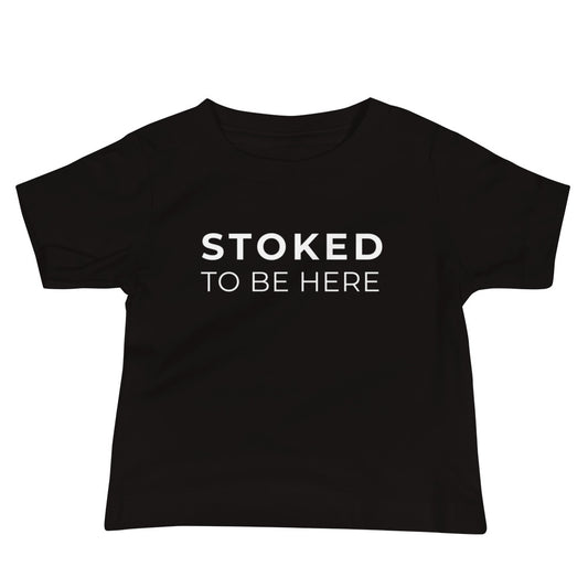 Stoked To Be Here - Baby Tee image 0