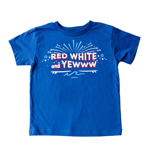 Red White & Yewww Sparkler - Toddler Tee image 0