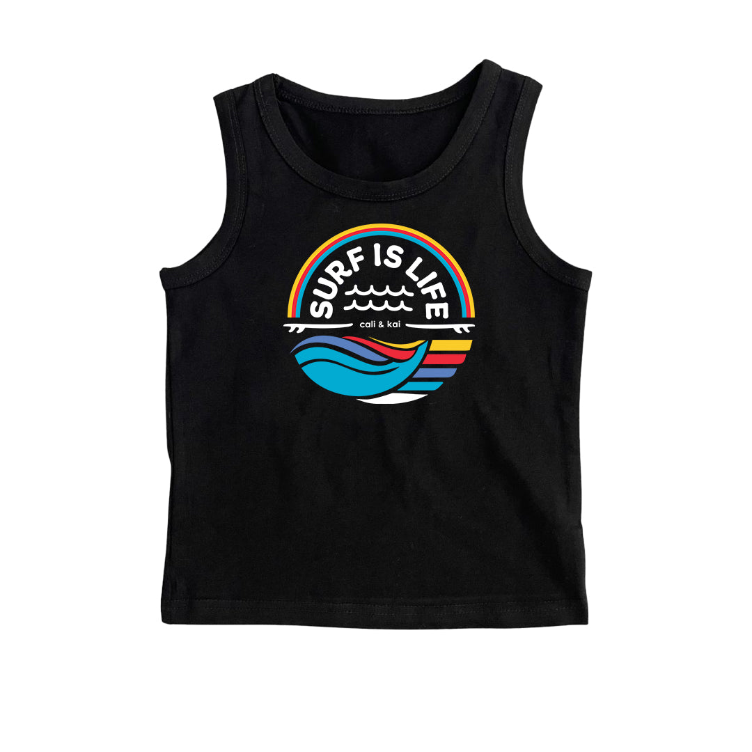 Surf Is Life - Tank Top_White Text image 0
