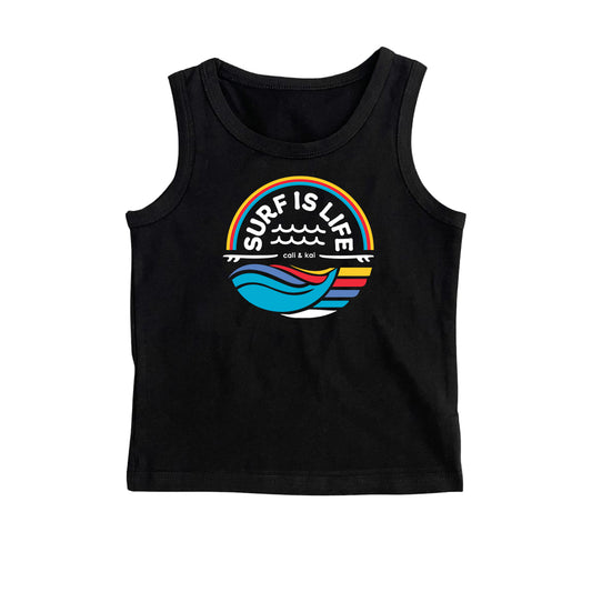 Surf Is Life - Tank Top_White Text image 0