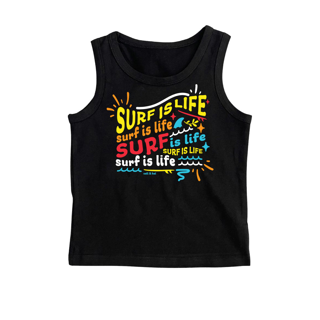 Surf Is Life Collage - Tank Top image 0