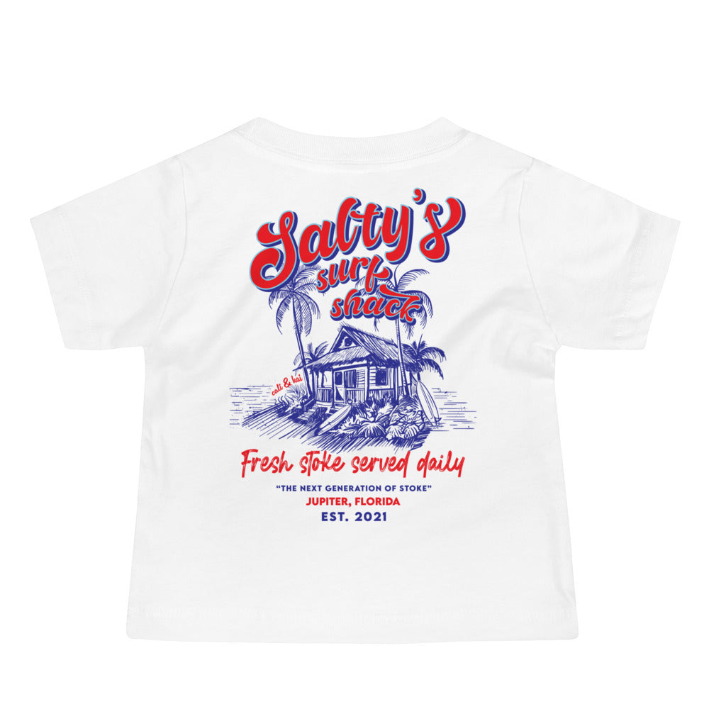 Salty's Surf Shack - Baby Tee image 2