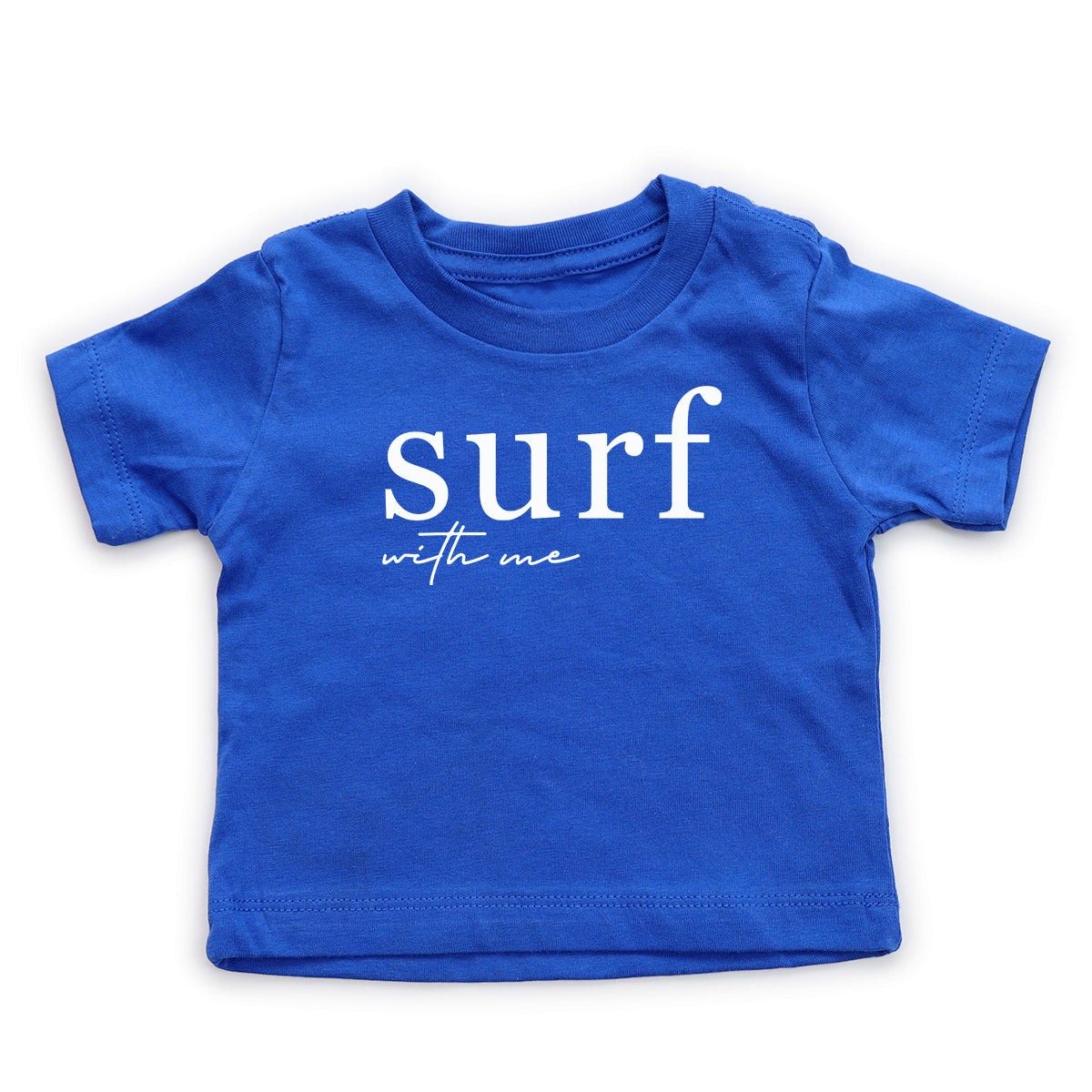 Surf With Me Script - Baby Tee image 0