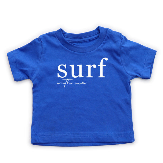 Surf With Me Script - Baby Tee image 0