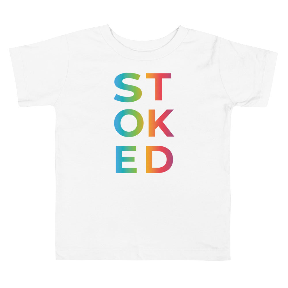 STOKED Rainbow Toddler Tee image 0