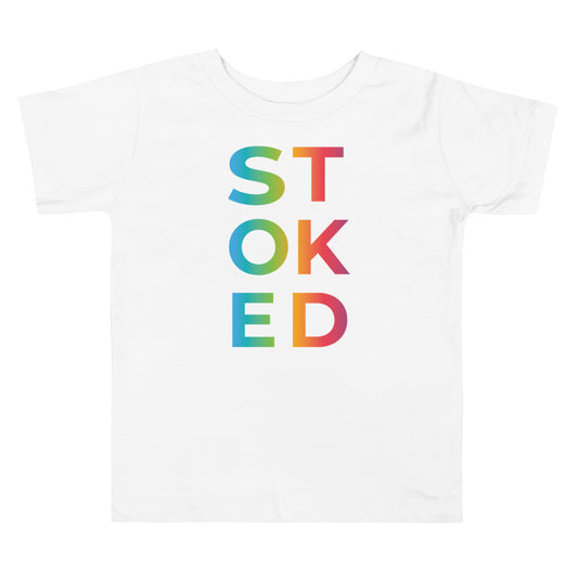 STOKED Rainbow Toddler Tee image 0