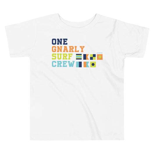 One Gnarly Surf Crew - Toddler Tee image 0