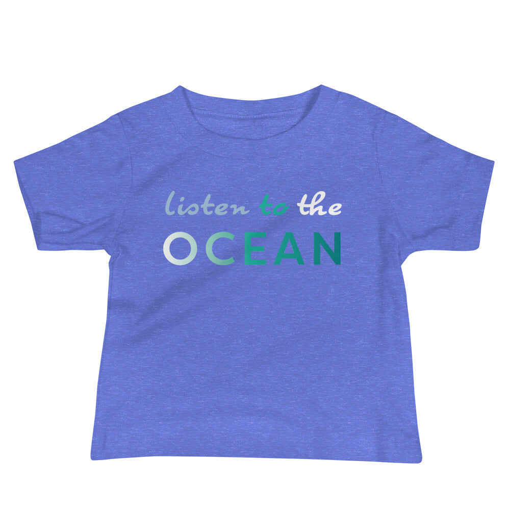 Listen To The Ocean Baby Tee image 0