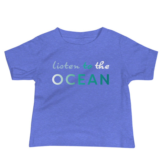 Listen To The Ocean Baby Tee image 0