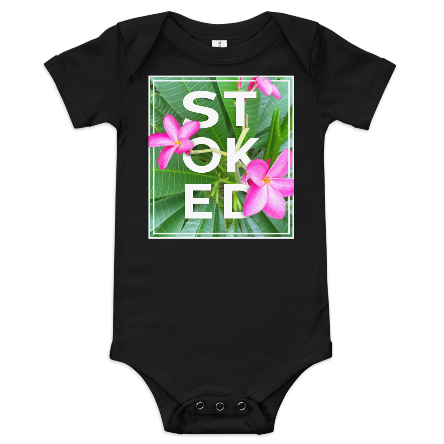 Stoked Pink Plumeria Bodysuit