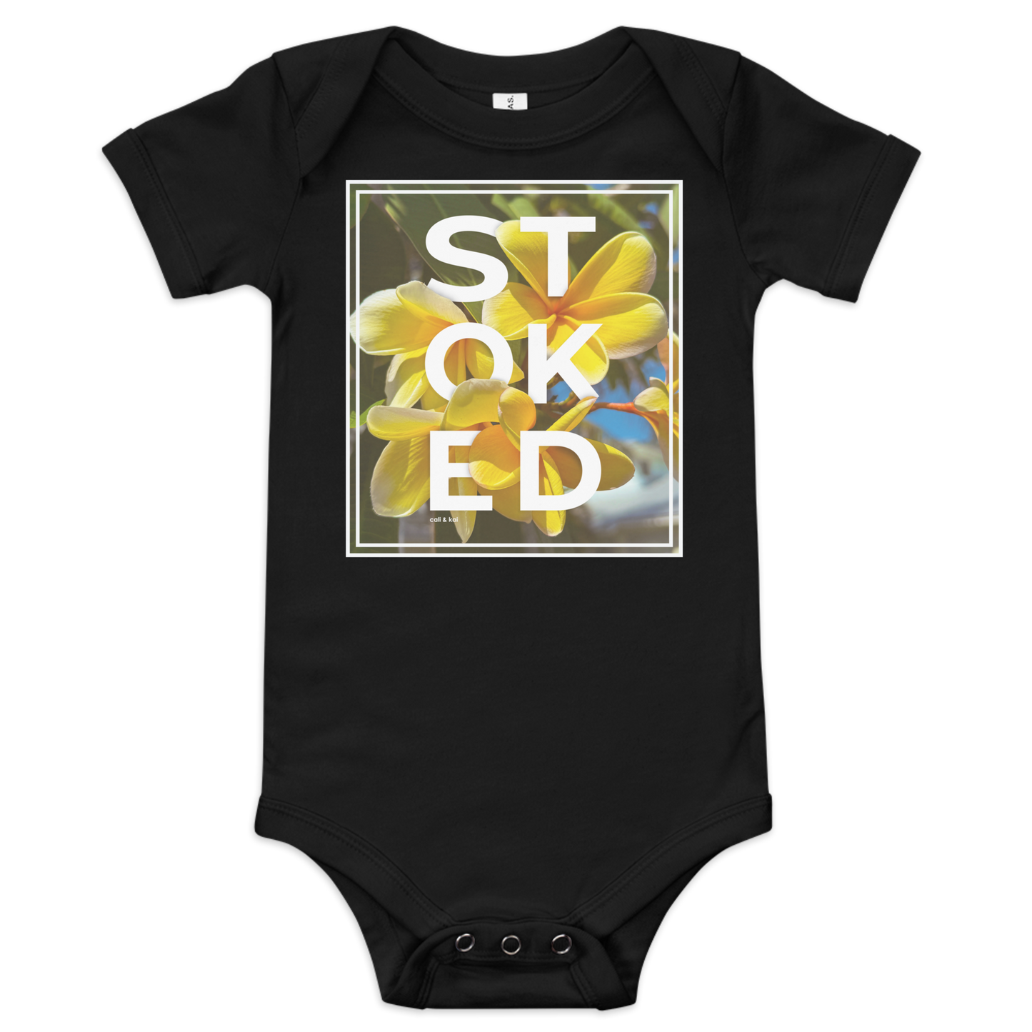 Stoked Yellow Plumeria Bodysuit
