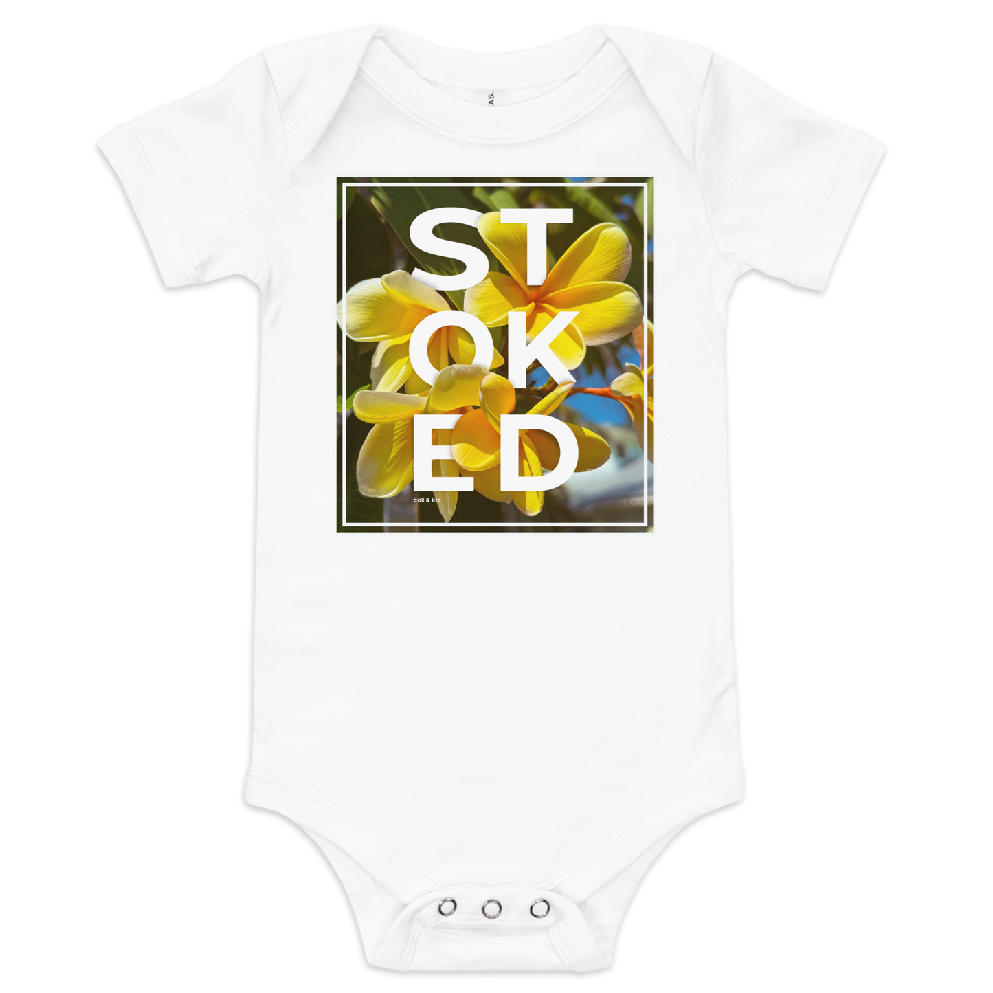 Stoked Yellow Plumeria Bodysuit