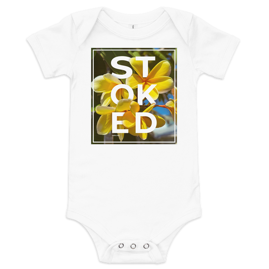 Stoked Yellow Plumeria Bodysuit