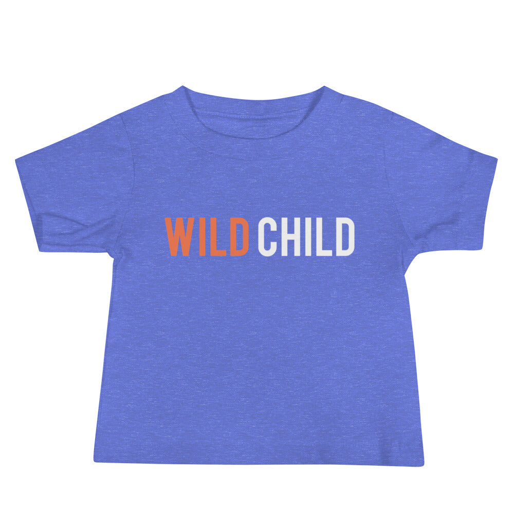 Wild Child Red Text Baby Tee image 0